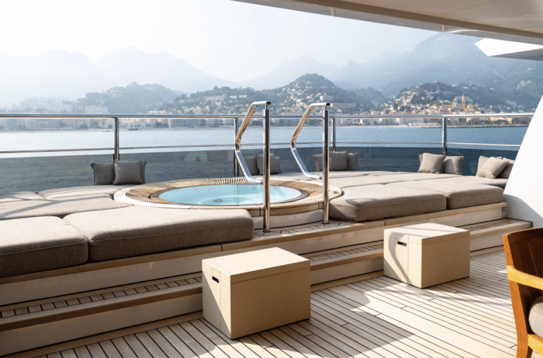 ENERGY sun deck with helipad