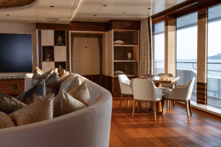 ENERGY interior detail with marquetry