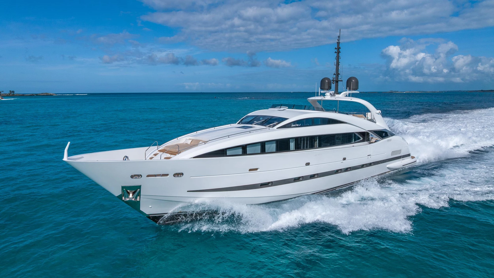 BACK 9 AND A HALF 37m ISA yacht profile view at anchor