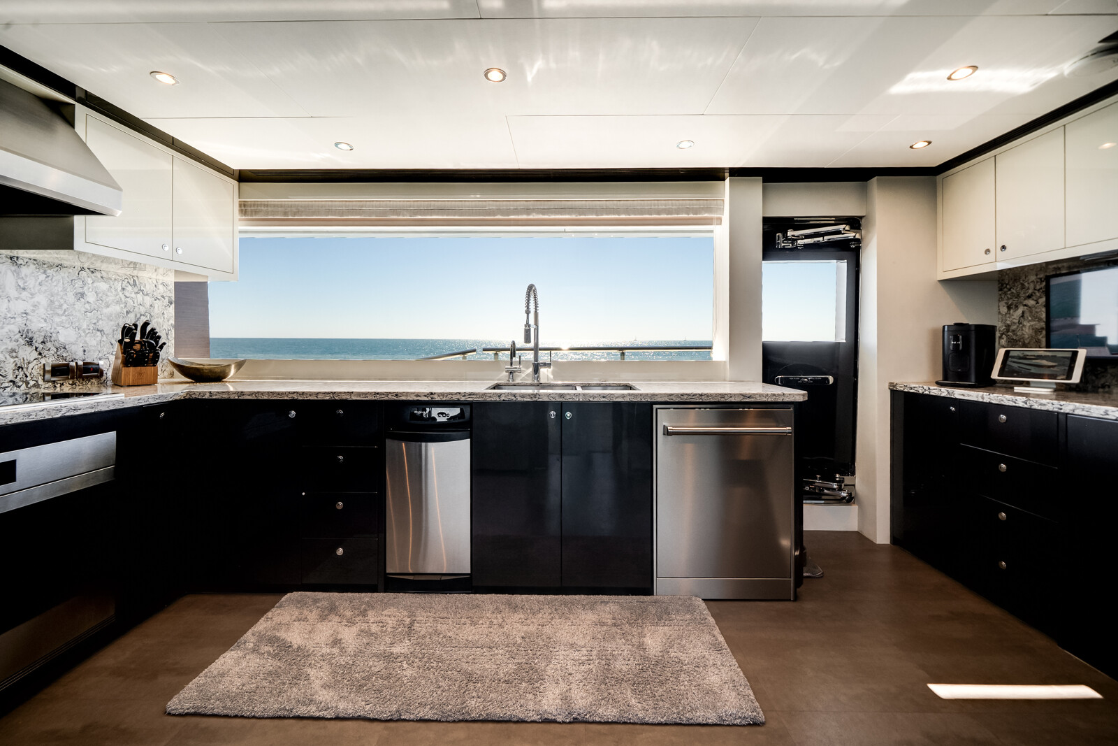 DREAMS galley fitted with Wolf and Sub-Zero appliances